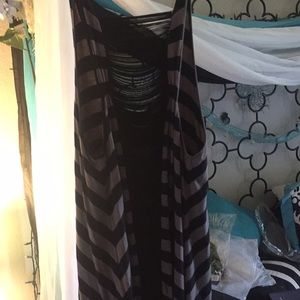 Beautiful dropback string striped shirt